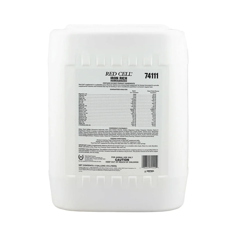 precio 5 galones de red cell para caballos