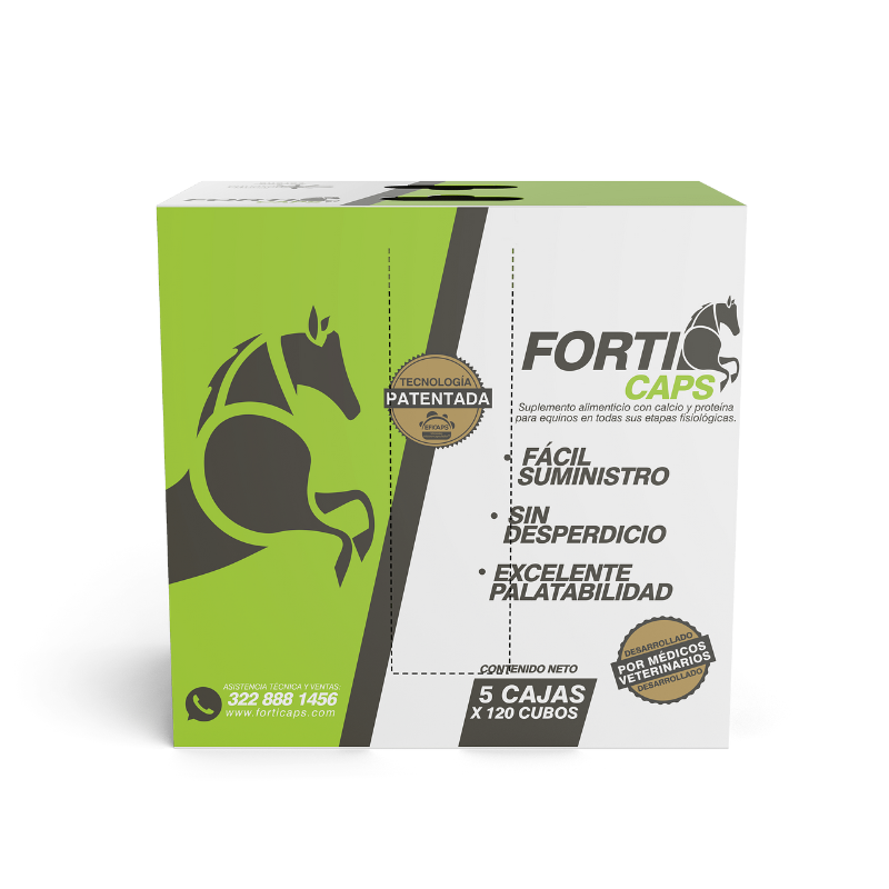 Forticaps Cubos – Suplemento de Calcio Microencapsulado para Caballos